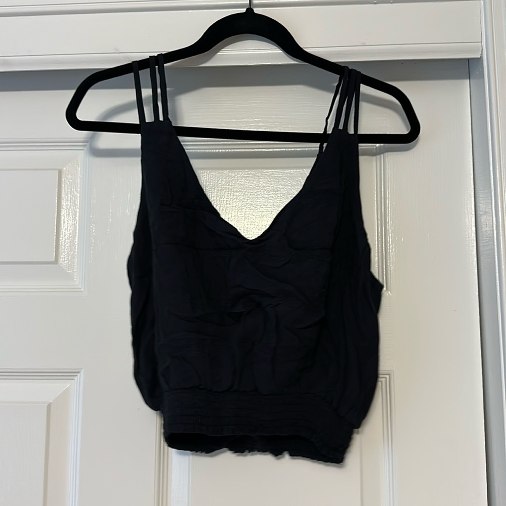 Black Free People Crop Top
